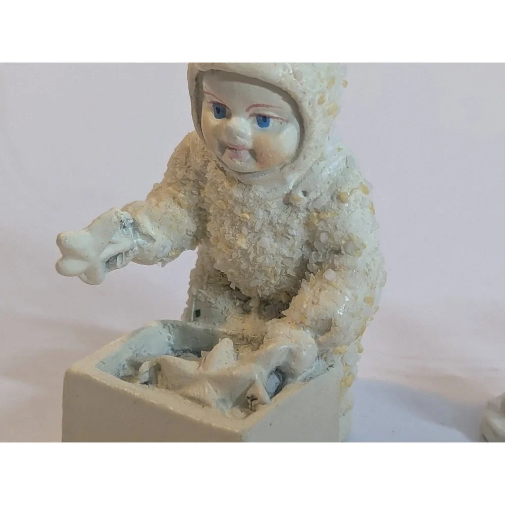 Department 56 Snow Babies Miniatures Pewter 3 Penguins‎ and 1 helpful friend